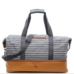 Striped Weekender Bag